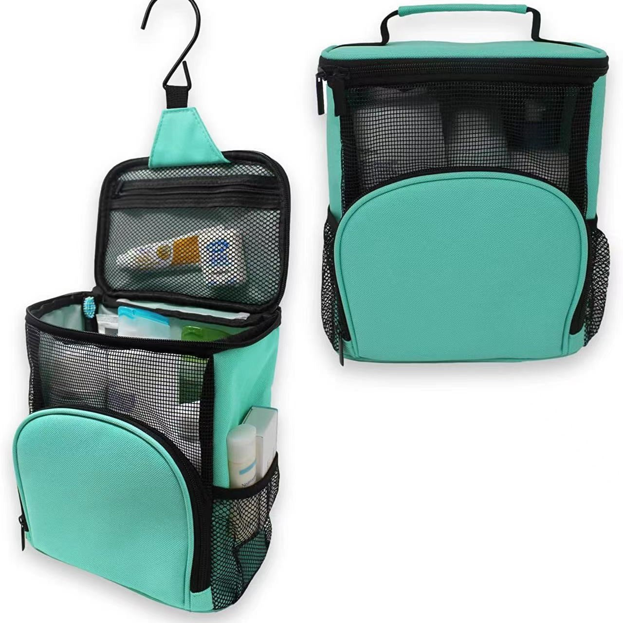 Portable Hanging Large-Capacity Toiletry Bag for Travel – Oxford Cloth Organizer