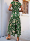 Solene Printed Crewneck Cap Sleeve Wide-Leg Jumpsuit — product view 12