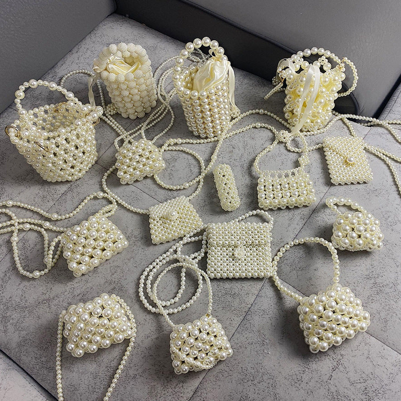 Handwoven Pearl Crossbody Bag