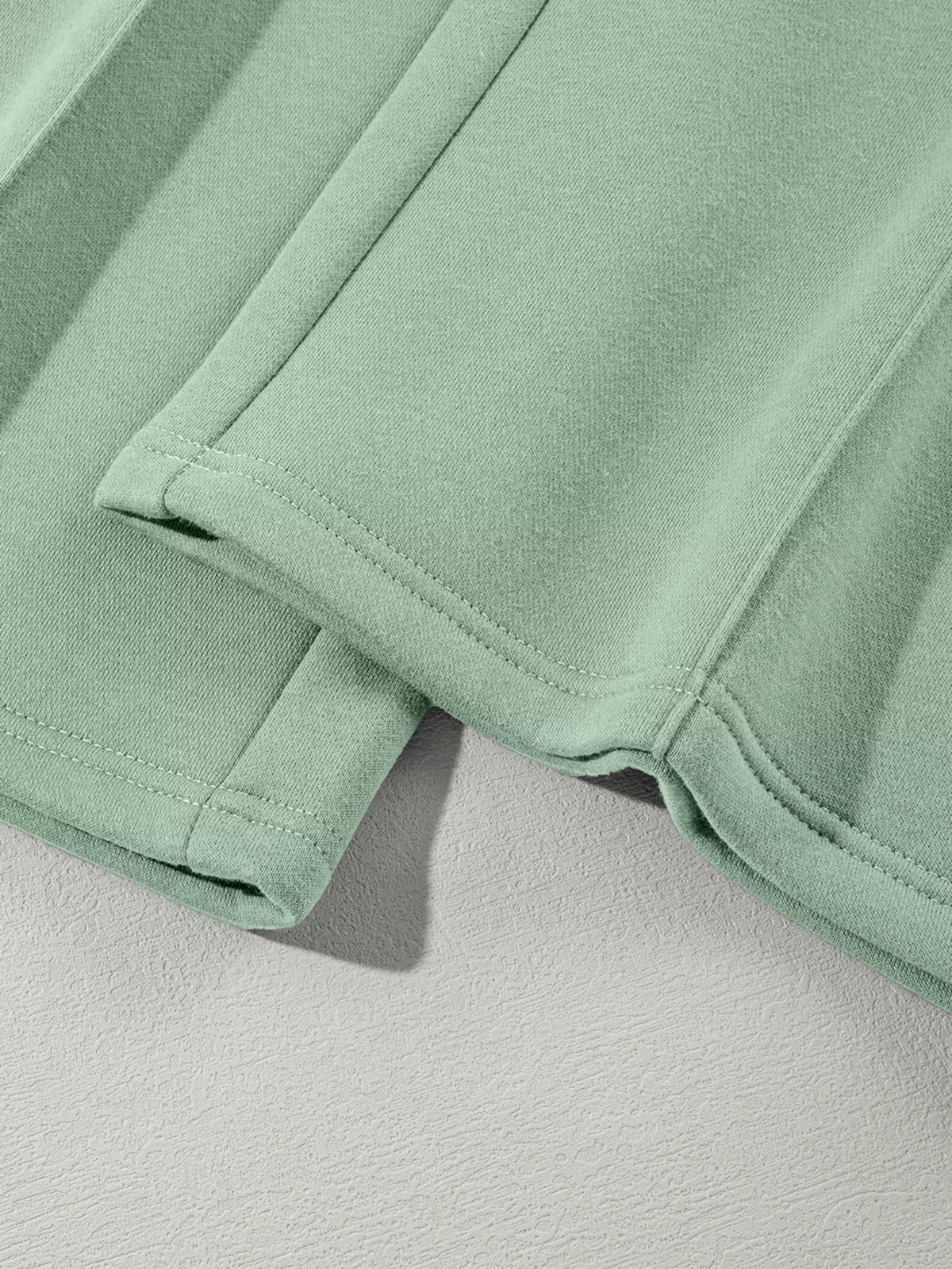 Drop Shoulder Zip-Up Jacket & Drawstring Pants Active Set
