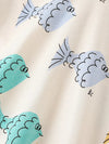 Clover Club Fish Print Crewneck T-Shirt — product view 4
