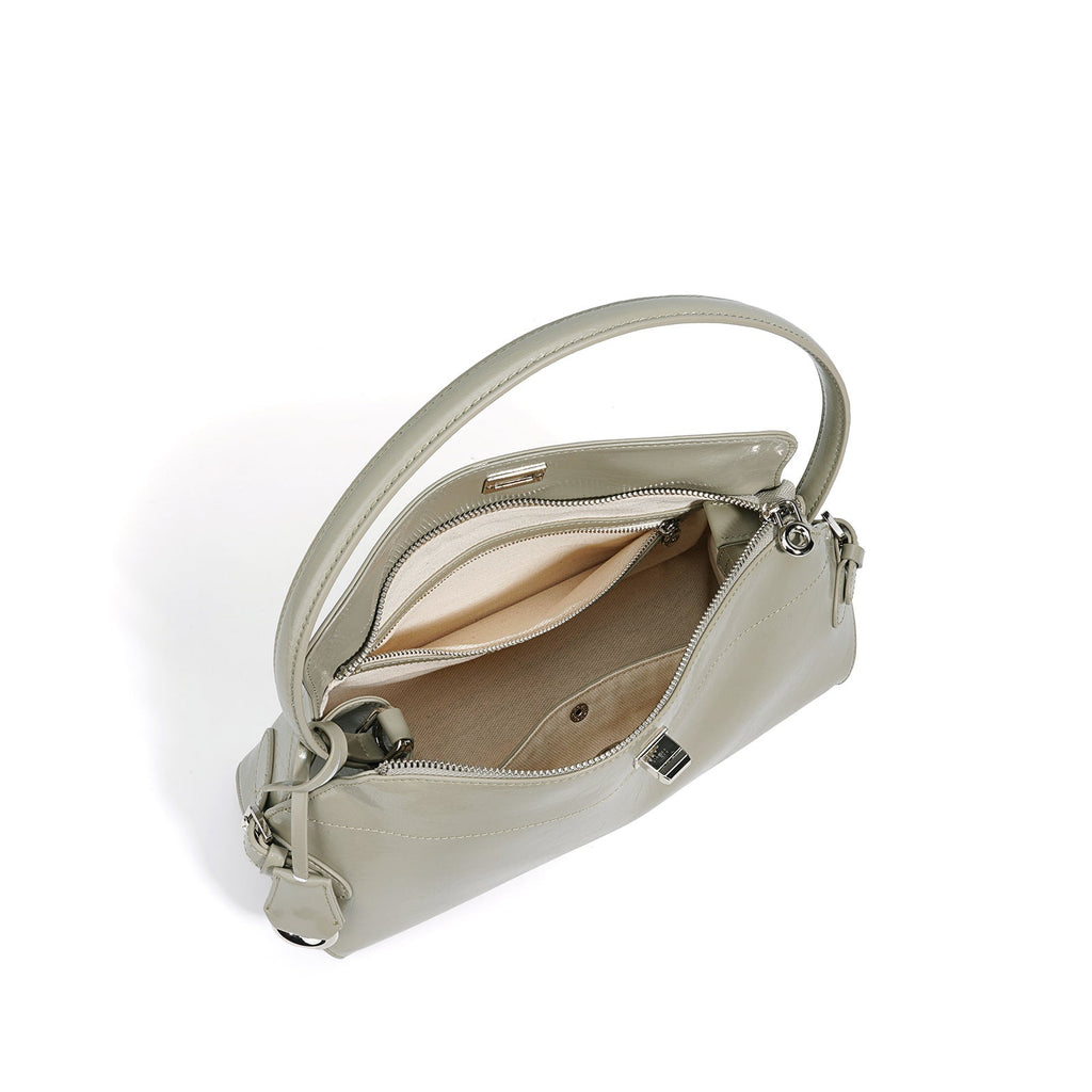 Premium Leather Crossbody Bag for Women - Minimalist Shoulder Bag with Adjustable Strap
