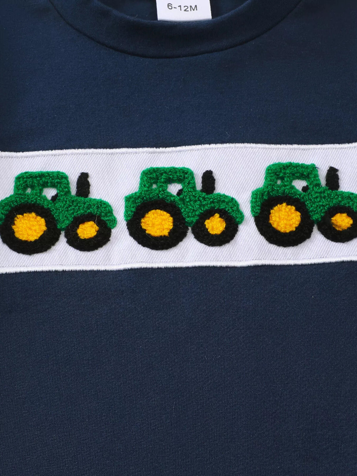 Children’s Tractor Appliqué Tee & Gingham Shorts Set