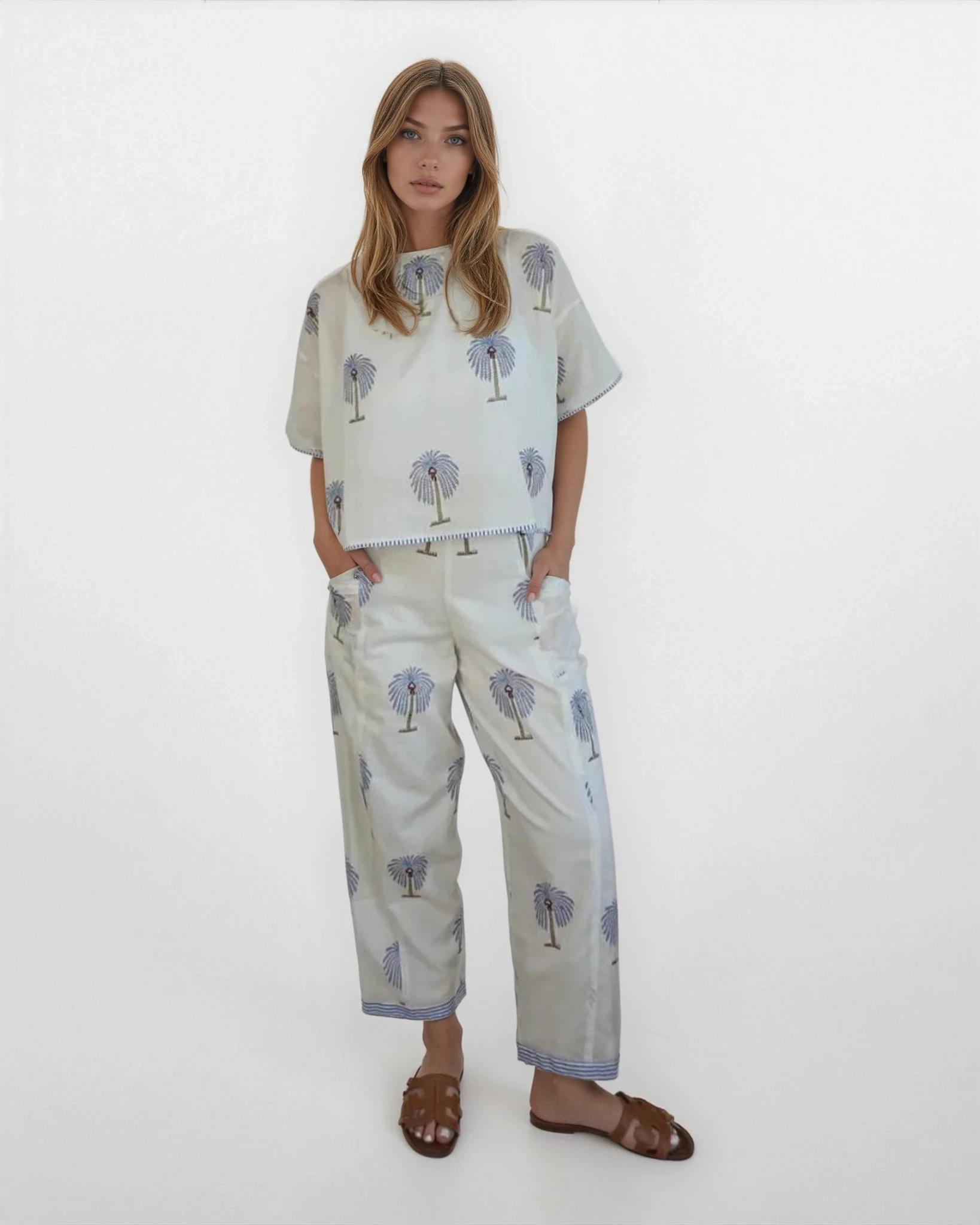 Finn Pant in Swaying Palm