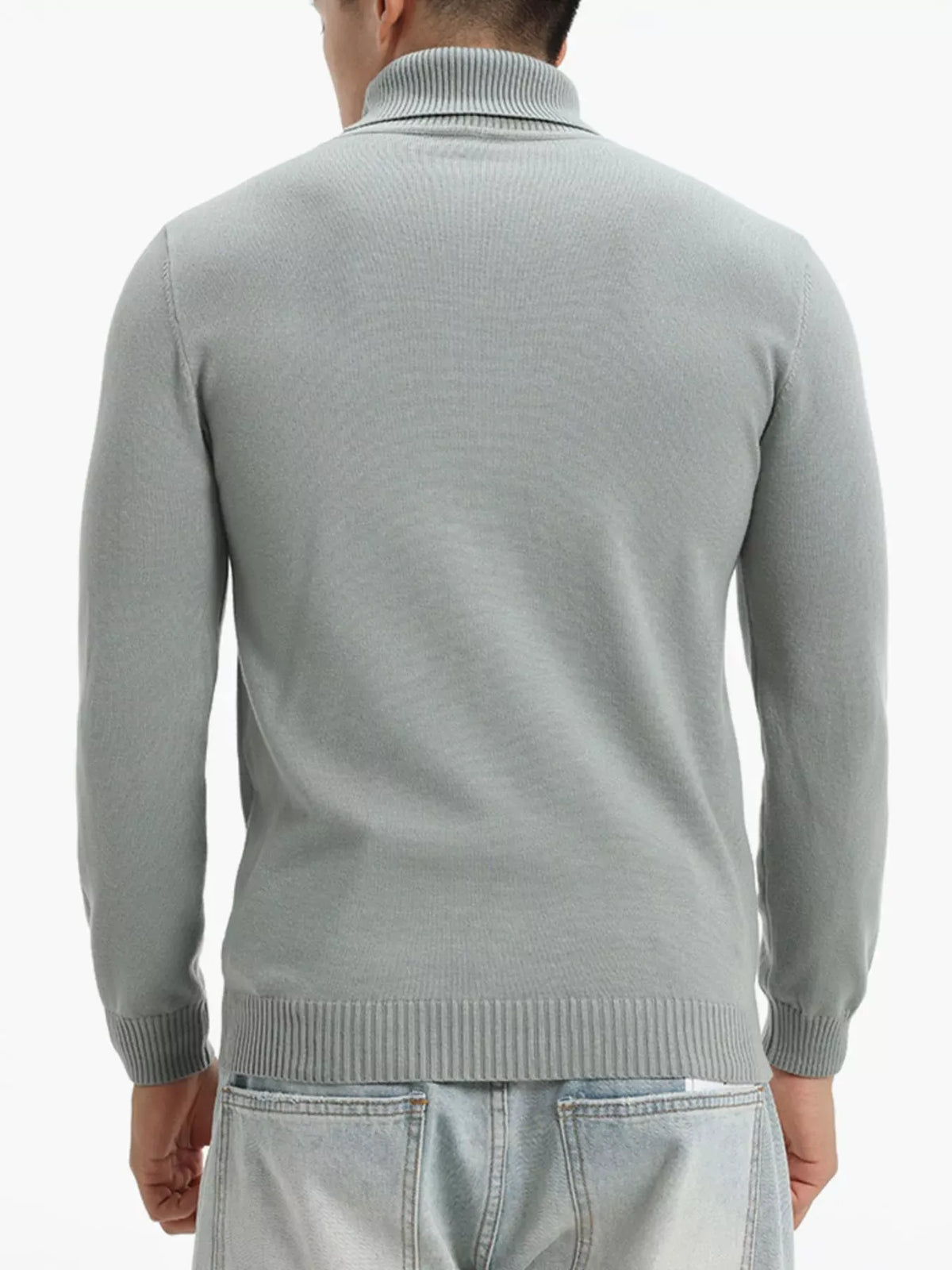Men's Slim-Fit Turtleneck Sweater – Extended Sizes — photo 3