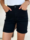 Judy Blue Fallon High-Rise Tummy-Control Cuffed Denim Shorts — product view 10