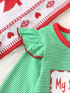 Storybook Christmas-Themed Striped Snap-Leg One-Piece — product view 15