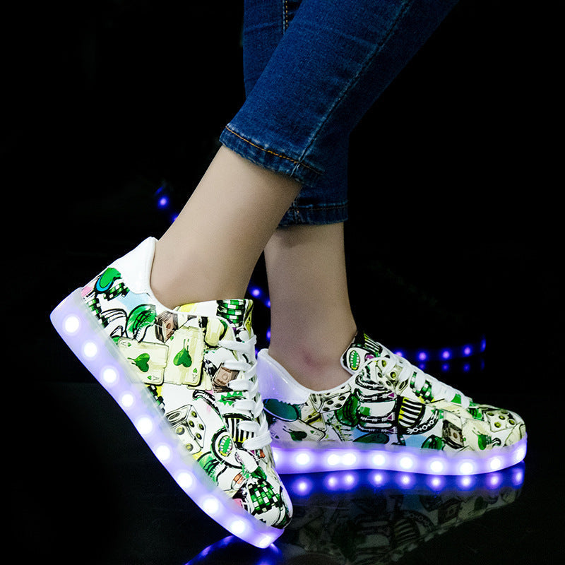 Unisex Fluorescent Lace-Up Sneakers | Breathable Candy Color Sports Shoes