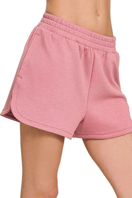 Another view: Scuba Elastic Waistband Dolphin Shorts