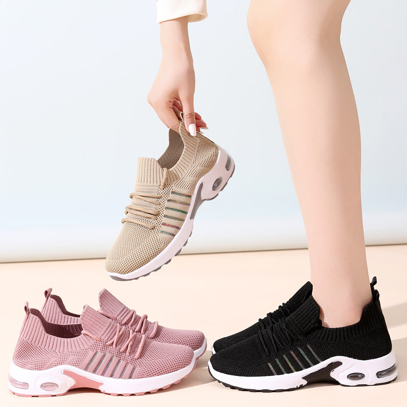 Women's Breathable Lightweight Mesh Sneakers | Casual Slip-On Shoes
