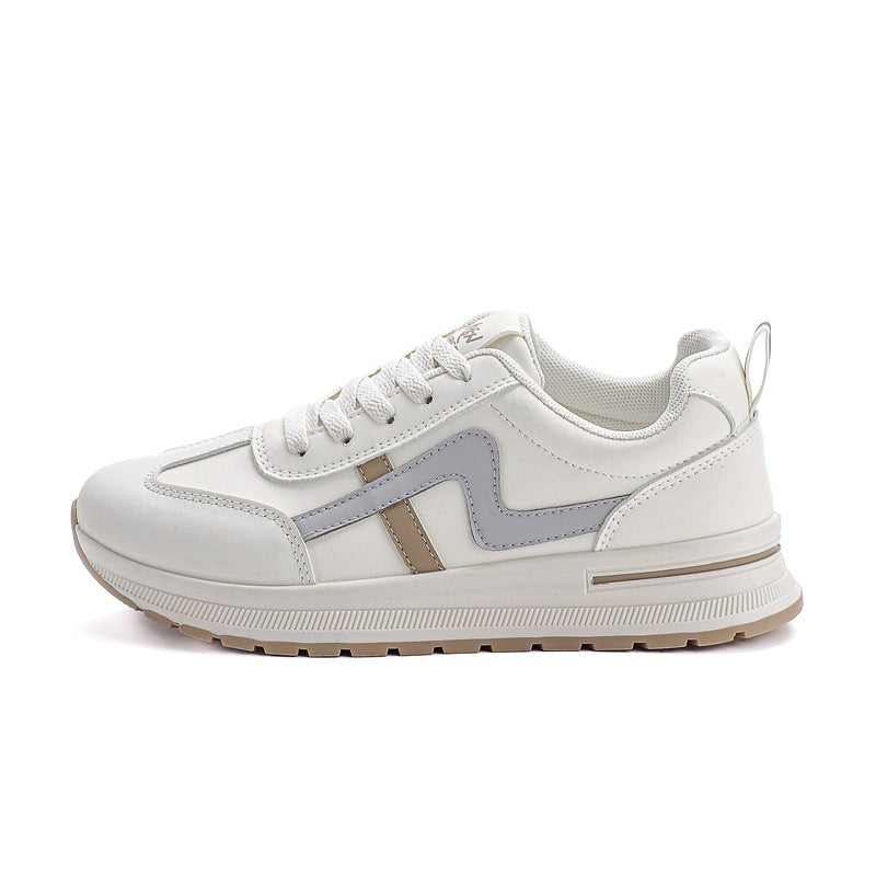 Unisex Chunky Sole Lightweight Casual Sneakers - Cross-Strap Athletic Fashion Shoes