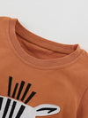 Clover Club Zebra Face T-Shirt and Shorts Set — product view 3