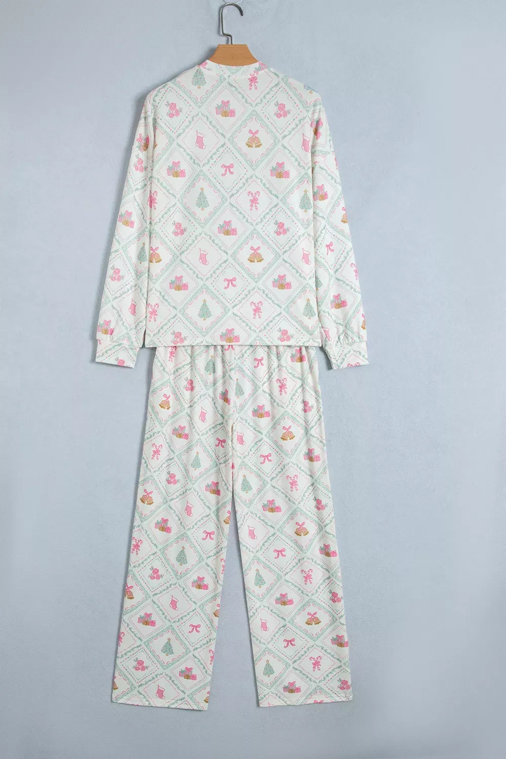 Women's Christmas Patchwork Top & Drawstring Pants Set — photo 5