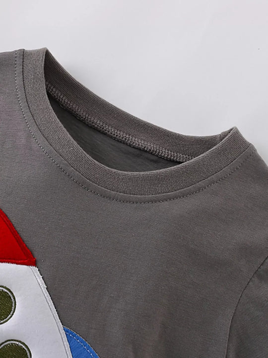 Another view: Rocket Graphic Short-Sleeve T-Shirt — Dark Gray