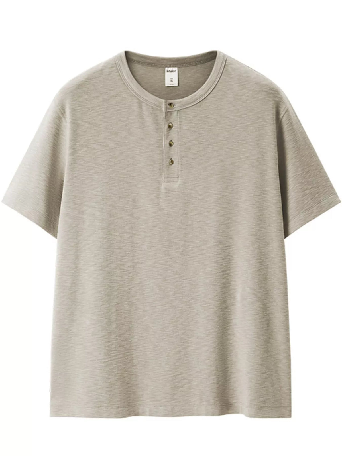 Men’s Short-Sleeve Cotton-Blend Henley