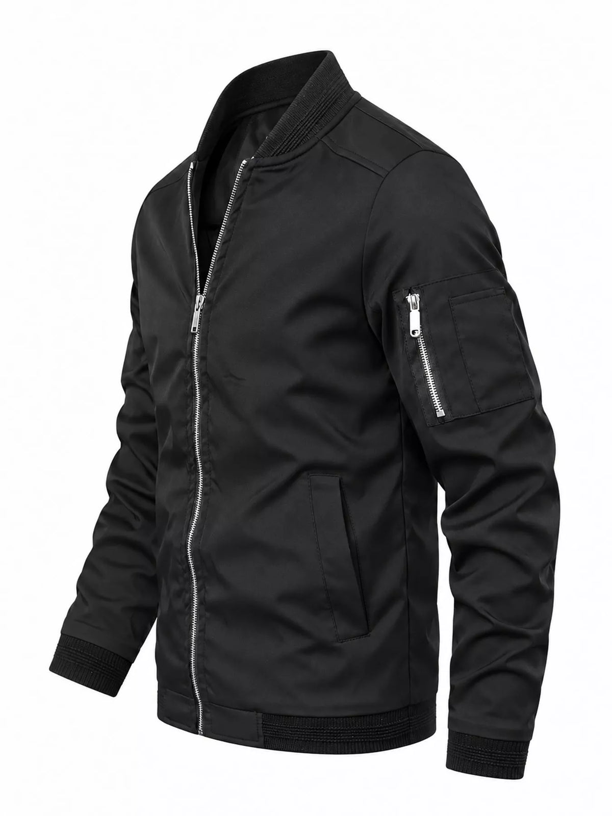 Men's Lightweight Bomber Jacket with Sleeve Pocket — photo 52