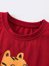 Moonbeam Tiger Graphic Ruffle Sleeve T-Shirt — product view 2
