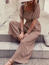 Noelle Printed Square Neck Puff Sleeve Jumpsuit — product view 21