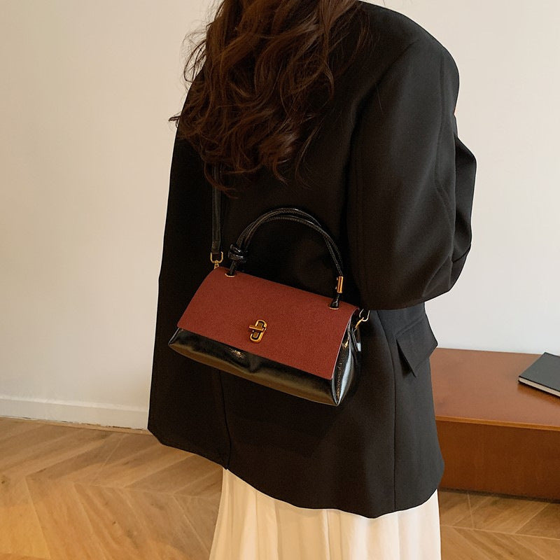 Vintage PU Leather Tote Bag