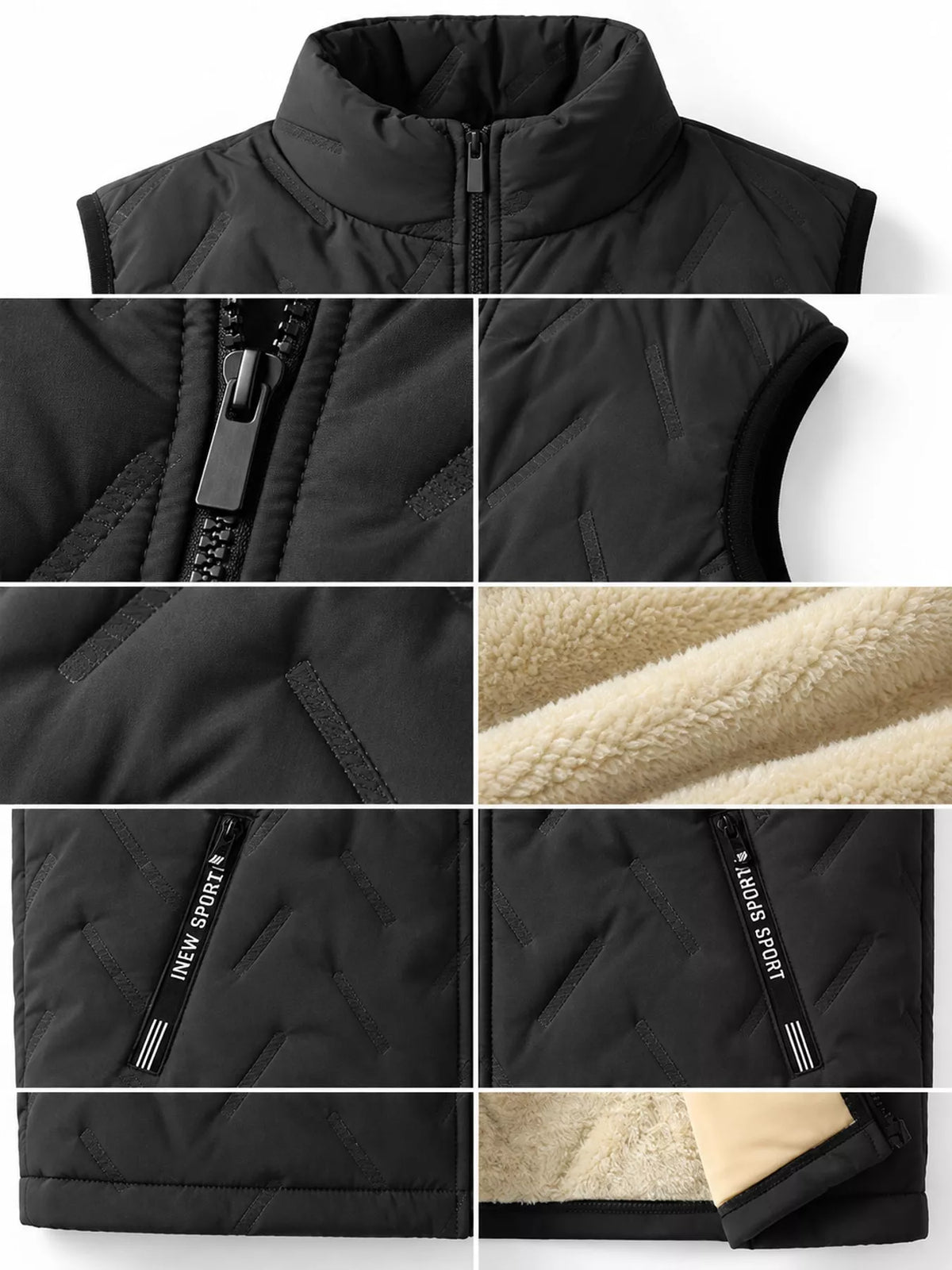 Men's Thermal Quilted Zip-Up Vest, S–7XL — photo 10