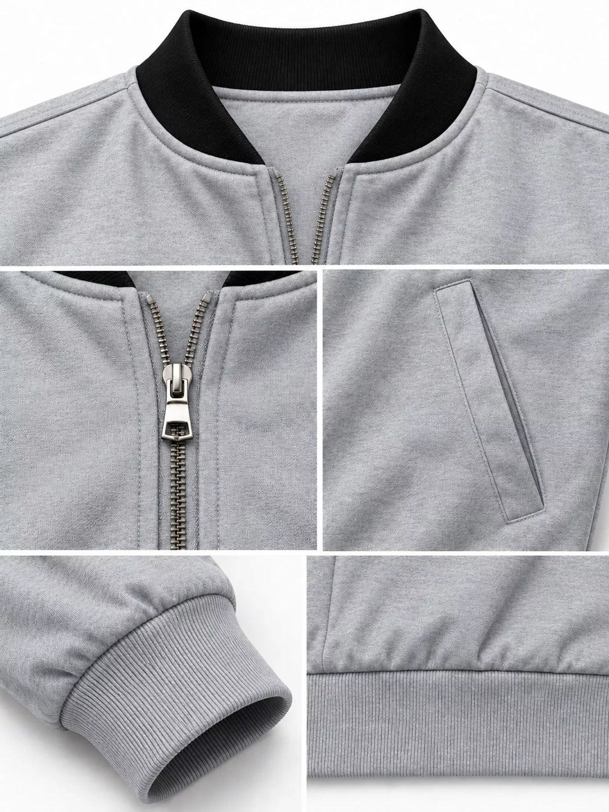 Men's Classic-Fit Zip-Up Bomber Jacket with Pockets — photo 51