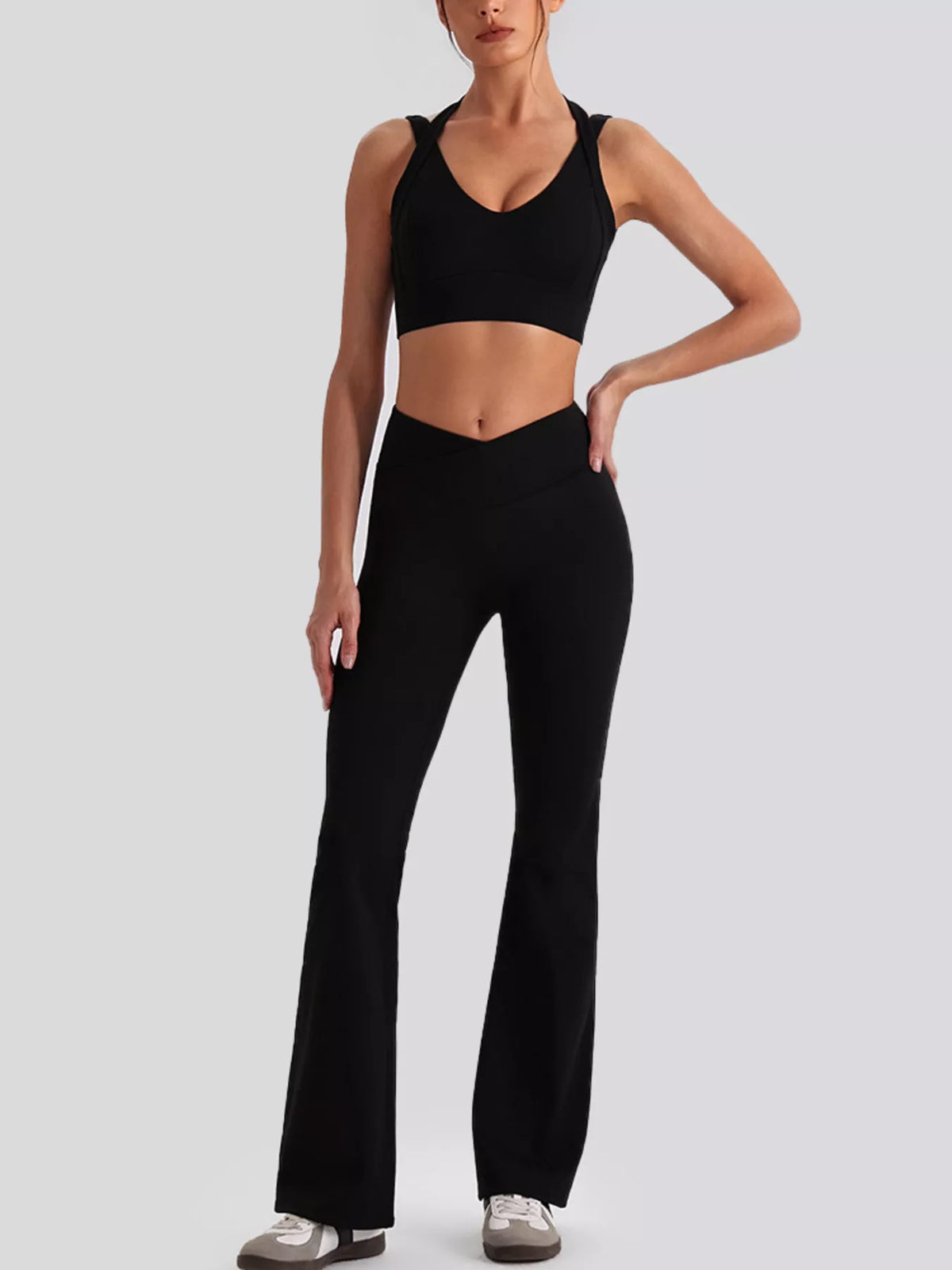 Seamless V-Neck Tank & Leggings Active Set