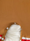 Wildwood Christmas Gingerbread Ruffle-Trim Snap-Leg One-Piece — product view 4