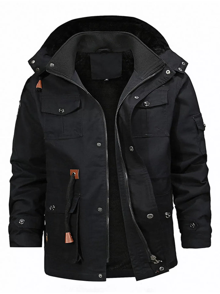 Men's Fleece-Lined Zip-Up Jacket