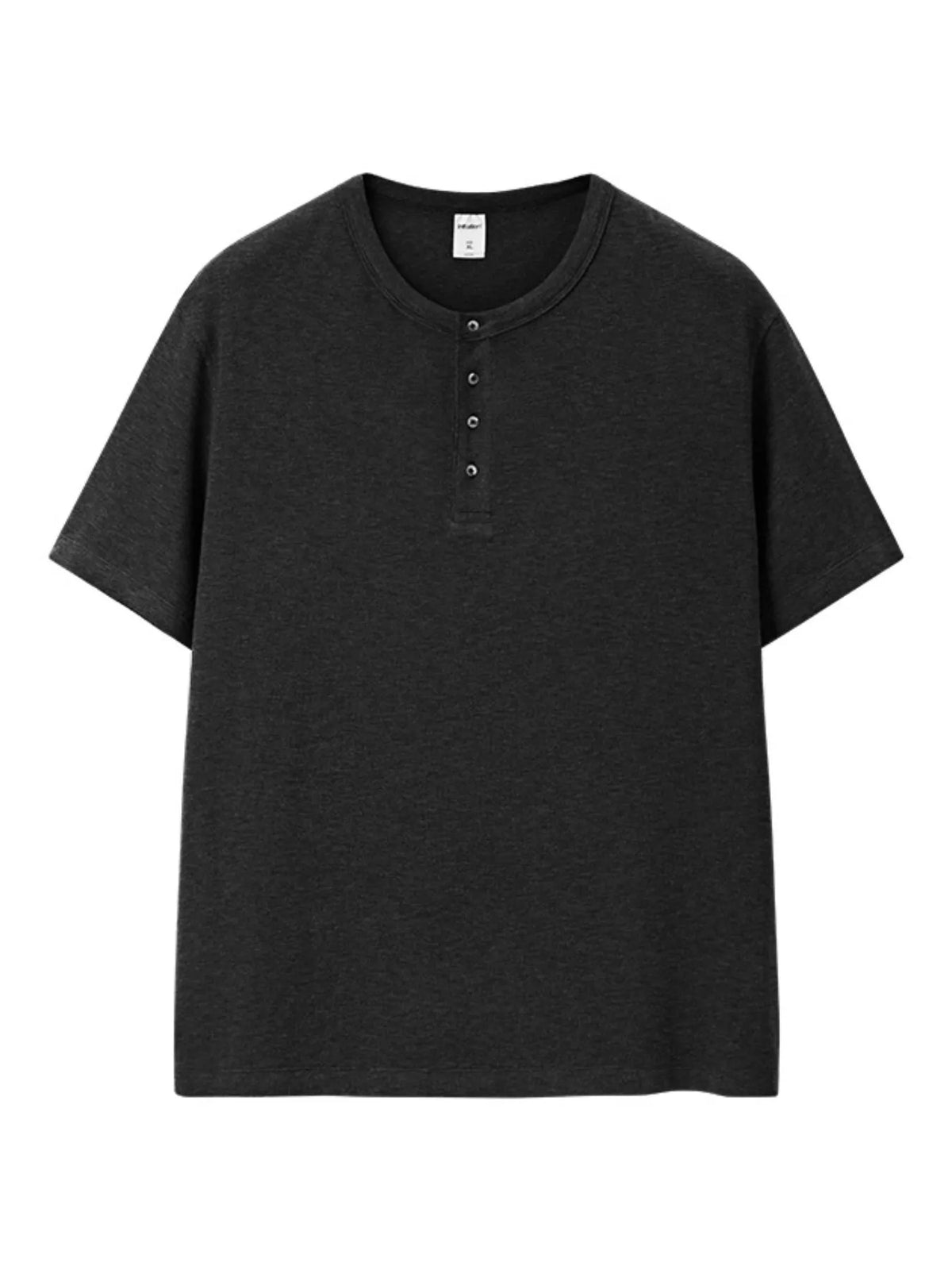 Men’s Short-Sleeve Cotton-Blend Henley