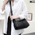 Women's Casual Soft Crossbody Bag - Large Capacity PU Leather Shoulder Bag