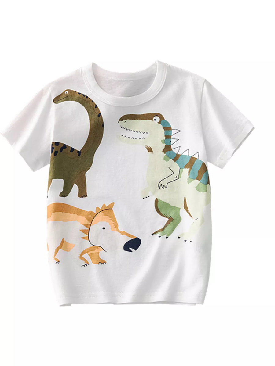 Bluebird Lane Dinosaur Crewneck Short-Sleeve T-Shirt