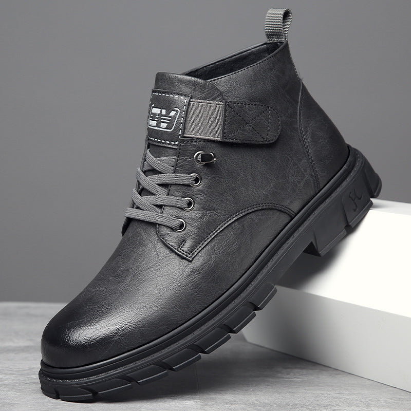 Men's Fleece-Lined High-Top Insulated Shoes | Non-Slip Rubber Sole | Warm Winter Sneakers