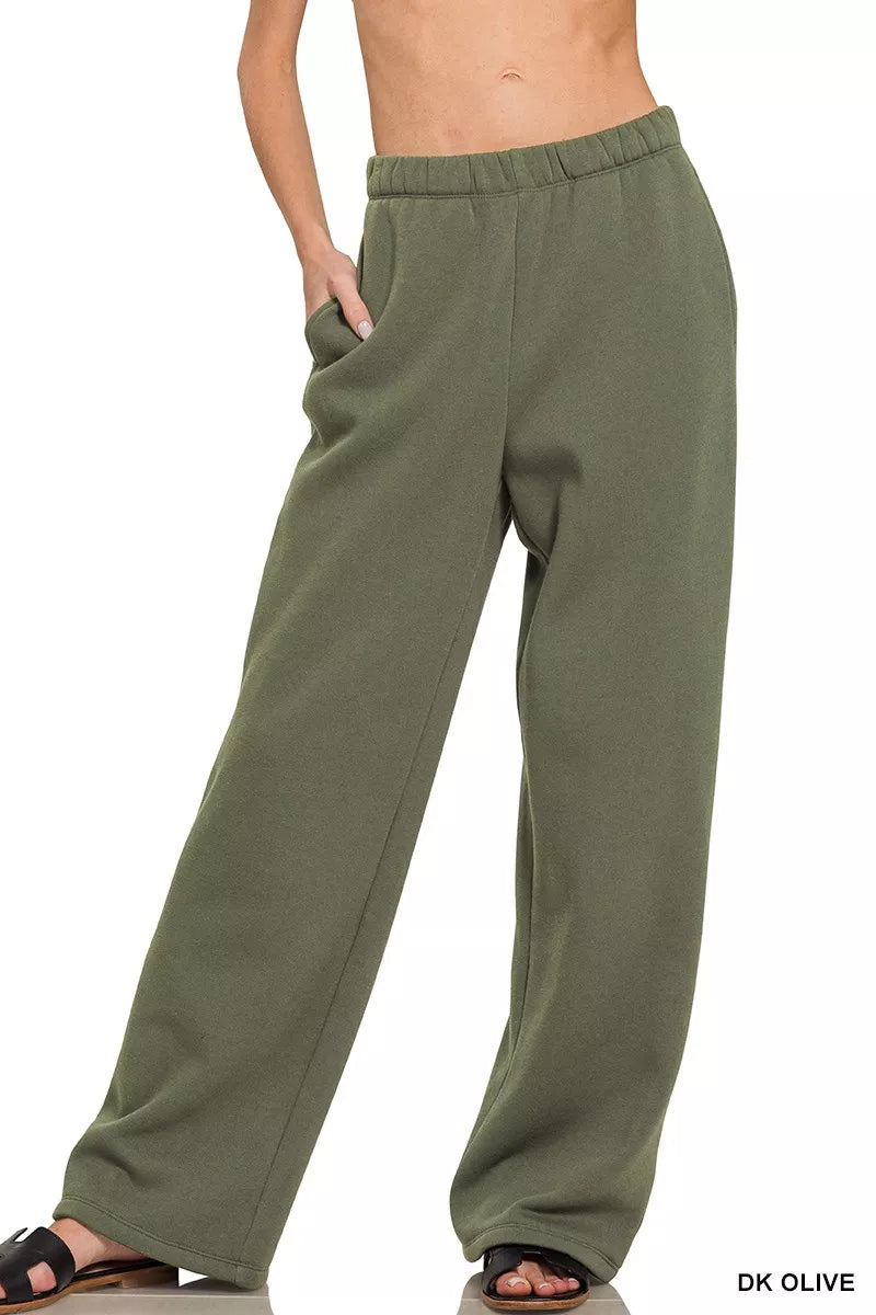 Fleece Sweatpants with Pockets