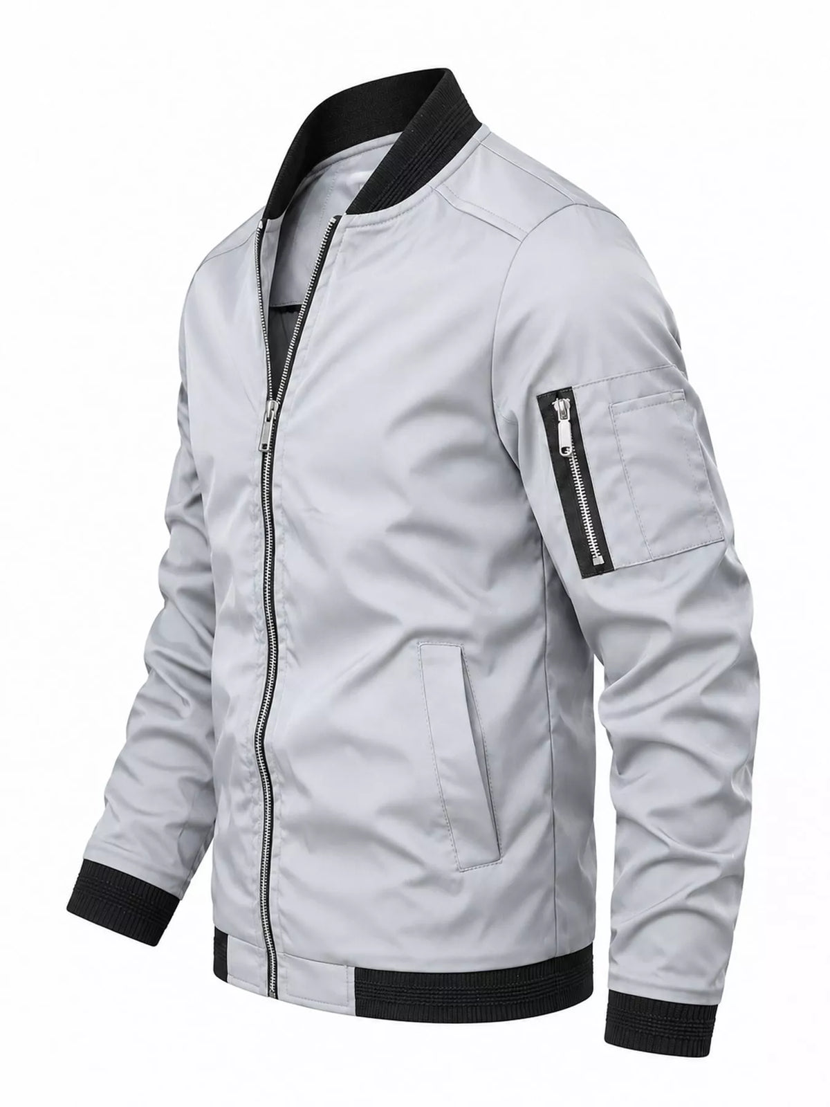 Men's Lightweight Bomber Jacket with Sleeve Pocket — photo 24