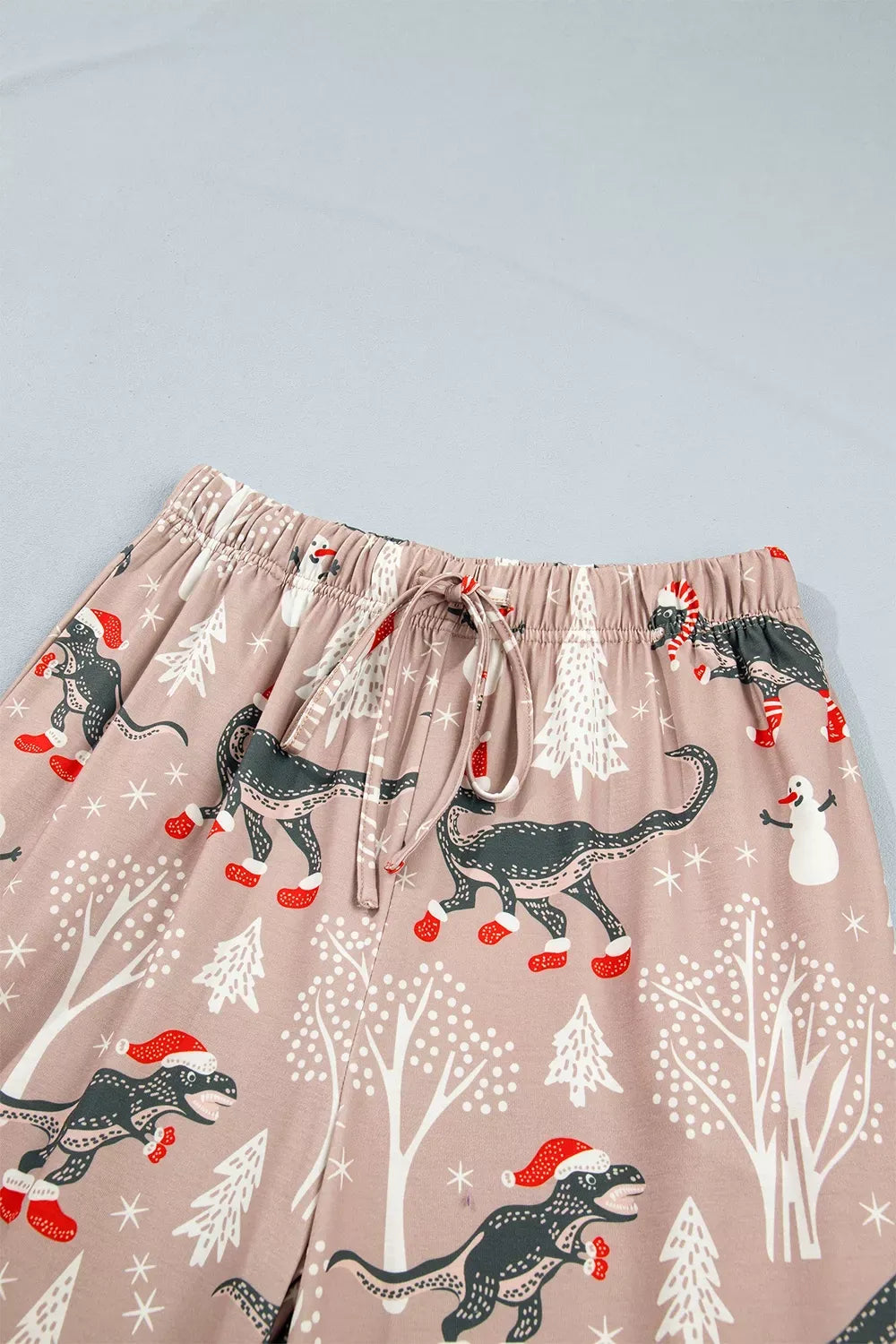 Women's Abstract-Print Button-Up Two-Piece Lounge Set — photo 9