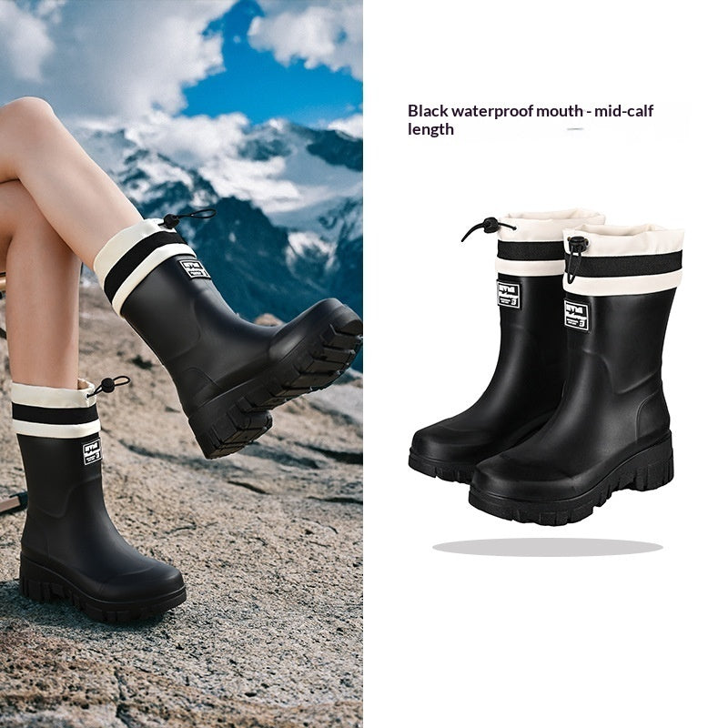 Women's Waterproof Tall Rain Boots | Non-Slip Knee-High & Mid-Calf | All-Season