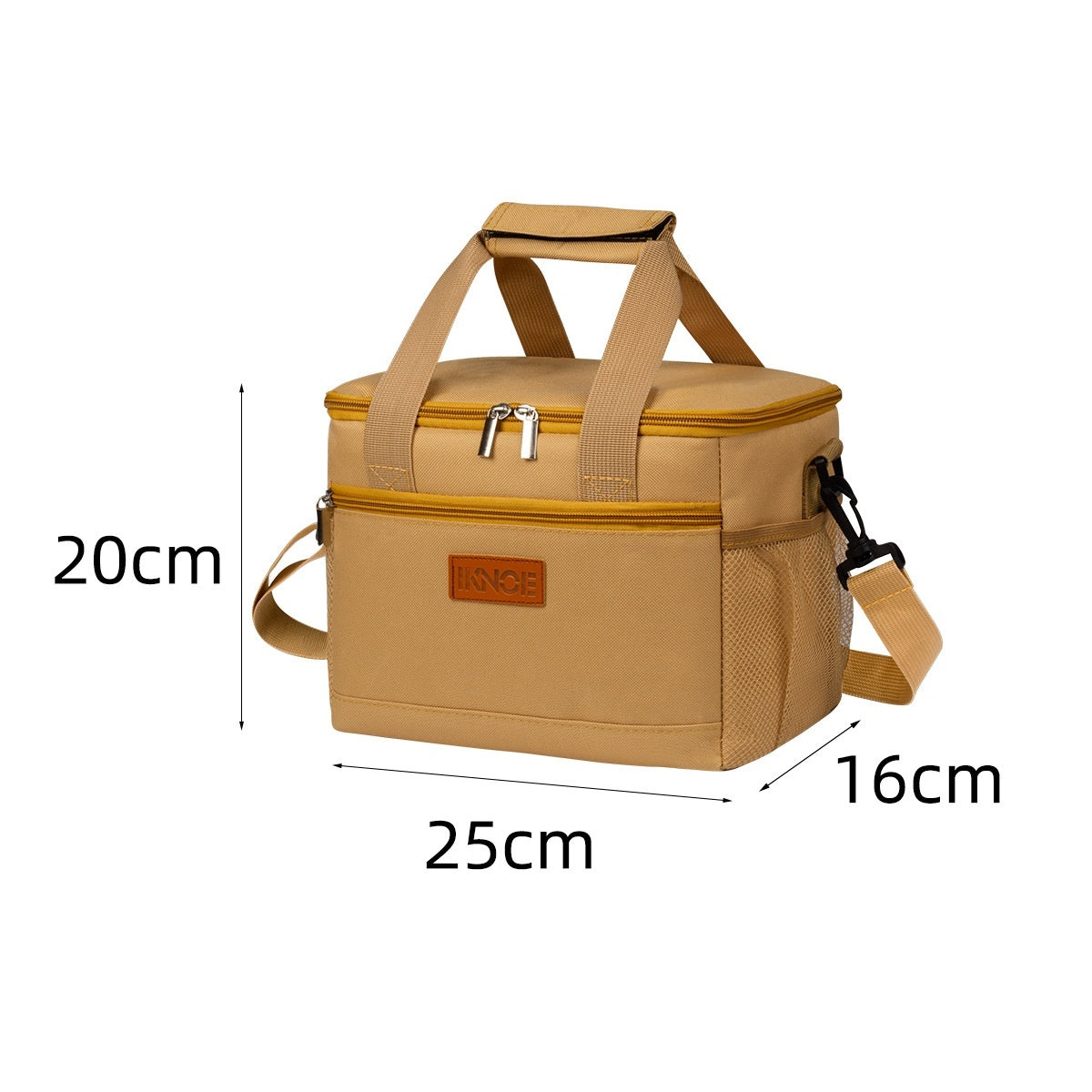 Insulated Tote Bag - Foldable Oxford Fabric Cooler Lunch Bag for Women