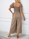 Vesper Printed Square Neck Puff Sleeve Jumpsuit — product view 2