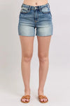 Judy Blue Addison High-Rise Star Seam Detail Denim Shorts — product view 2