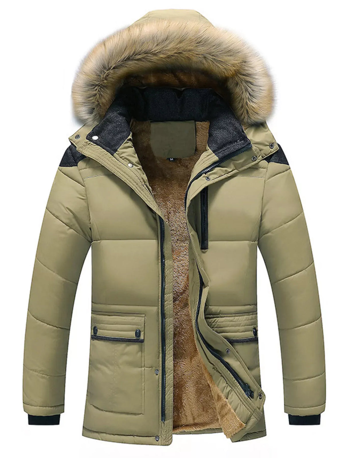 Men's Hooded Winter Parka Jacket — photo 6