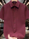 Arno Textured Short-Sleeve Shirt — color or detail view 5