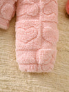Wildwood Heart Pattern Fuzzy Hooded Outerwear — product view 4