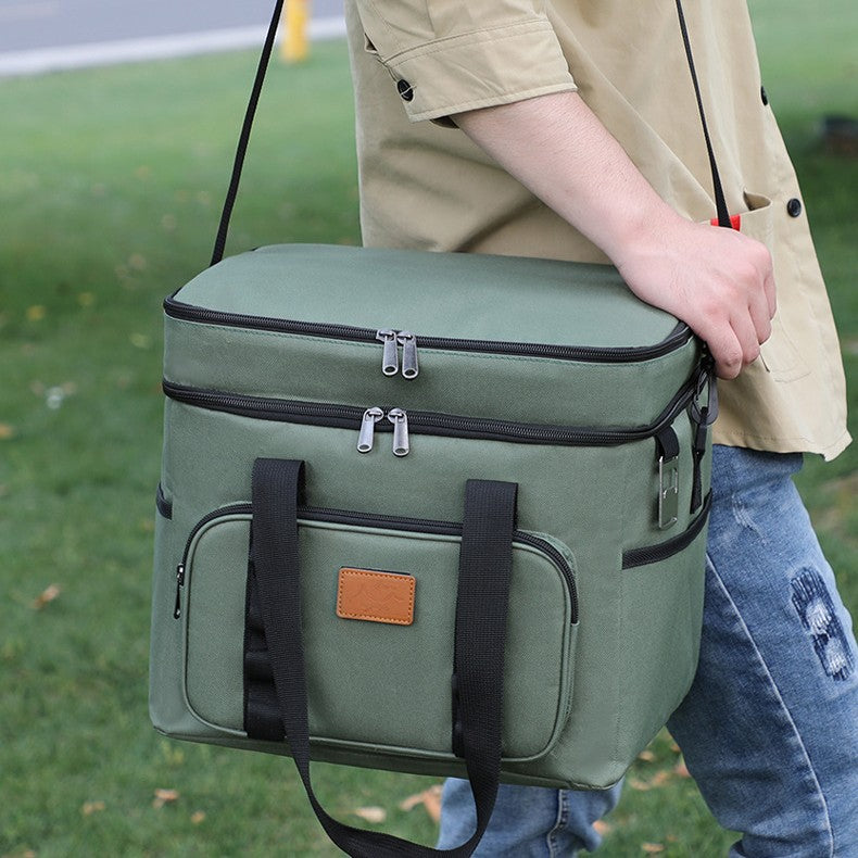 Thickened High-Capacity Outdoor Camping & Picnic Insulated Cooler Bag
