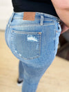 Judy Blue Addison Mid-Rise Destroy & Cuff Skinny Jeans — product view 5