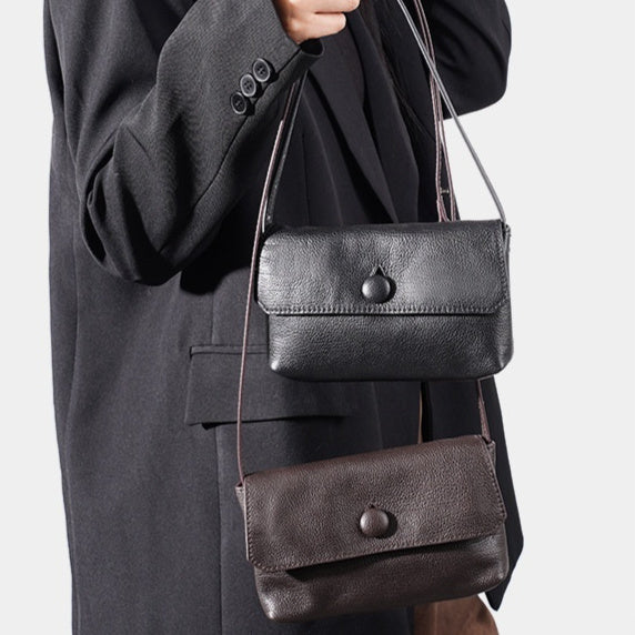 Women's Genuine Leather Tote Bag – Shoulder & Crossbody Convertible Handbag