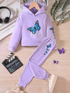 Poppy Lane Butterfly Print Hoodie & Pants Set — product view 4