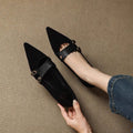 French Vintage Pointed-Toe Flats