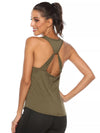 Women's crisscross athletic tank