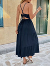 Marais Tie Back Tiered Midi Dress — product view 6