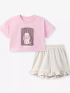 Storybook Bunny Crewneck Top and Shorts Set — product view 2